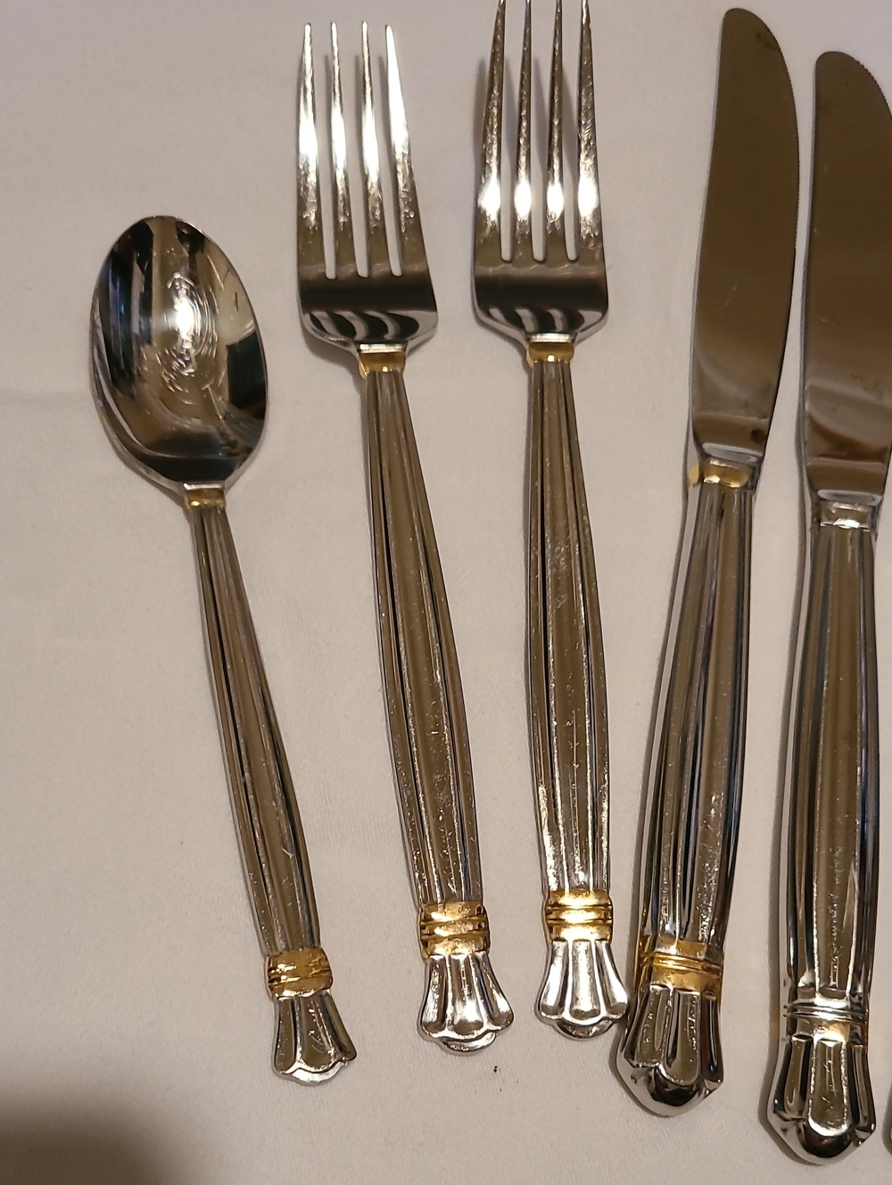 Retroneu SP Korea 18/8 Flsteware Silver Gold, 10 Pieces